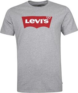 Levi's T-shirt in gemêleerde look met logoprint