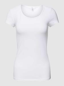 ONLY Rundhals T-Shirt T-Shirts weiß Damen 
