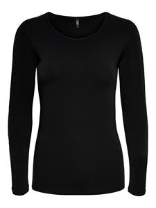 ONLY Rundhals T-Shirt schwarz Damen 