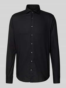 Profuomo Strijkvrij slim fit overhemd met wide spread-kraag
