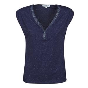 Morgan T-shirt met glitters marine