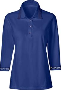 Your Look... for less! Dames Poloshirt koningsblauw Größe