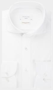 Profuomo Slim fit jersey overhemd met cut away-kraag