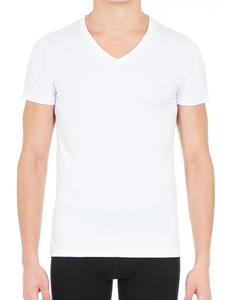 HOM T-shirt Korte Mouw  SUPREME COTTON TSHIRT COL V PROFOND