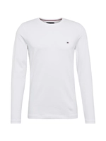 tommyhilfiger Tommy Hilfiger - Klassiek slim-fit T-shirt met logo en lange mouwen in wit
