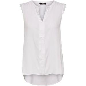 Only Ärmeloses Top, V-Auschnitt, für Damen, WHITE, white