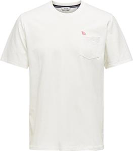 Only & Sons Regular Fit T-shirt Heren White