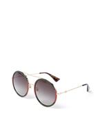 guccieyewear Gucci Eyewear Unisex-Sonnenbrille GG0061S 003 Metal Gold Green