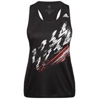 Adidas Speed Lauftank Damen, schwarz / weiß, L