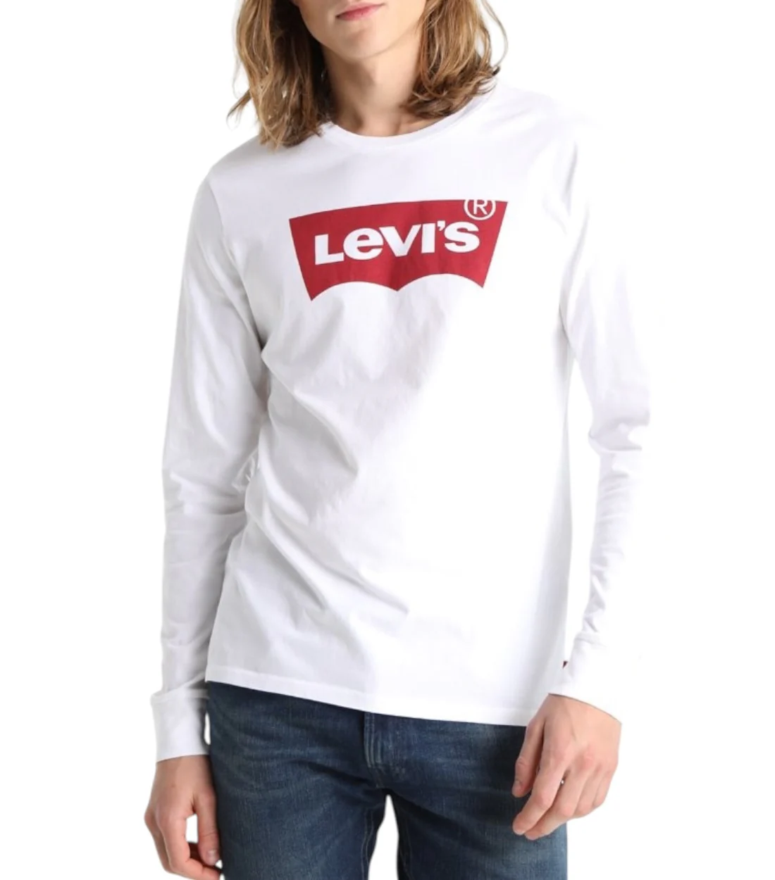 Levis Levi's Original Longsleeve T-shirt Wit