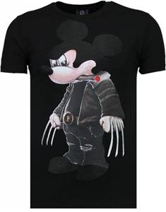 Local Fanatic T-shirt Korte Mouw  Bad Mouse Rhinestone