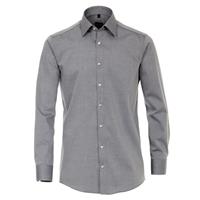 Venti Herren Businesshemd uni Modern Fit, Grau