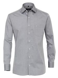 Casa Moda Herren Businesshemd uni Modern Fit, Grau