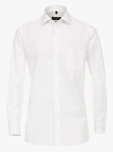 Casa Moda Herren Businesshemd uni Modern Fit, Weiß
