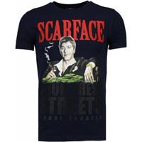 Local Fanatic T-shirt Korte Mouw  Scarface Boss - Rhinestone T-shirt -