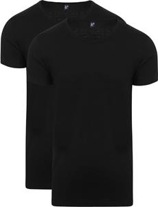 Alan Red Brede Ronde Hals James (2Pack) Zwart