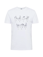 mistertee Mister Tee Männer T-Shirt Fu Sign Language in weiß