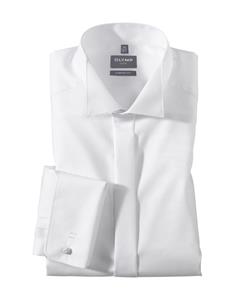 OLYMP Luxor Soirée Overhemd, comfort fit, Vadermoordenaar, Wit