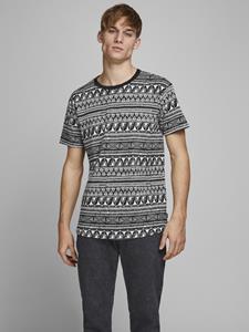 Jack & jones Crew-neck Print T-shirt Heren White