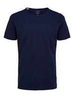 Selected Ronde Hals T-shirt Heren Blauw