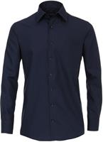 Casa Moda Herren Businesshemd uni Comfort Fit, graues Dunkelblau