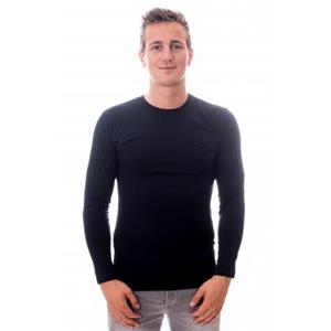 claesen's Heren T-shirt Lange Mouw Navy Ronde Hals 2-Pack