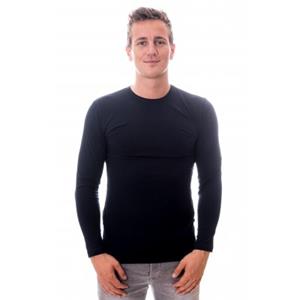 claesen's Heren T-shirt Lange Mouw Navy Ronde Hals 2-Pack