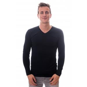 claesen's Heren T-shirt Lange Mouw Navy V-Hals 2-Pack