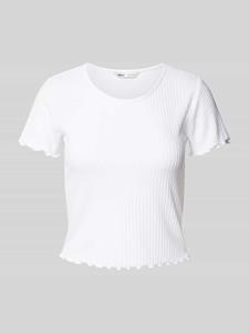 Only T-Shirt, Kurzarm, gerippt, Rundhals, für Damen, weiß