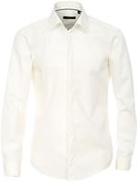 Venti Herren Businesshemd uni Modern Fit, Weißbeige