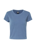 urbanclassics Urban Classics T-Shirt LADIES STRETCH JERSEY CROPPED TEE TB2754 Blau Vintageblue