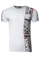 Rusty Neal Herren T-Shirt im verwaschenen Look, Grau