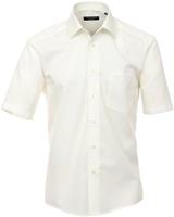 Casa Moda Herren Businesshemd Kurzarm uni Comfort Fit, Champagner