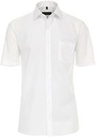 Casa Moda Herren Businesshemd Kurzarm uni Modern Fit, Weiß