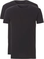 tencate Ten Cate Basic T-shirt Zwart Ronde Hals Regular Fit 6-Pack