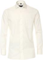 Casa Moda Herren Businesshemd uni Comfort Fit, Weißbeige