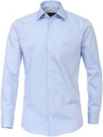 Casa Moda Herren Businesshemd uni Modern Fit, Azurblau