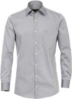 Casa Moda Herren Businesshemd extra langer Arm 69cm uni Comfort Fit, Grau