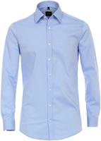 Venti Herren Businesshemd extra langer Arm 69cm uni Body Fit, Azurblau