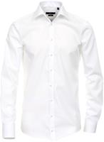 Venti Herren Businesshemd extra langer Arm 69cm uni Modern Fit, Weiß