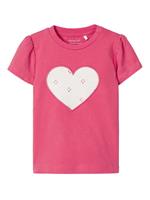 Baby T-Shirt NBFHALUSSA , Organic Cotton rot Gr. 68 Mädchen Baby