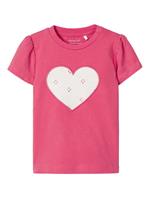 name it Baby T-Shirt NBFHALUSSA , Organic Cotton rot Gr. 68 Mädchen Baby