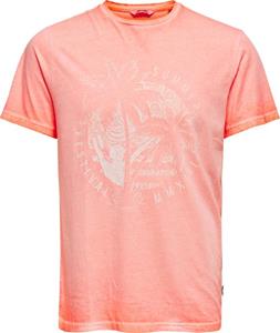 Only & Sons Neon T-shirt Heren Oranje