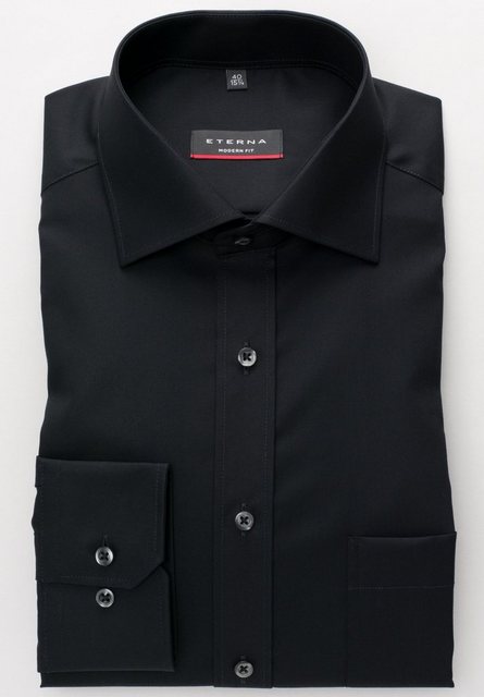 Eterna Overhemd met lange mouwen MODERN FIT NON IRON (strijkvrij)