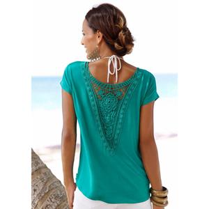 LASCANA Strandshirt mit Spitzeneinsatz