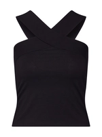 urbanclassics Urban Classics Frauen Top Cross in schwarz