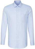 seidensticker Heren Overhemd Lichtblauw Oxford Kent Modern Fit
