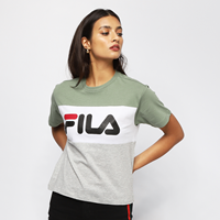 Fila T-Shirt Damen ALLISON TEE 682125 Mehrfarbig A477 Sea Spray-Light Grey Melange Bros-Bright White