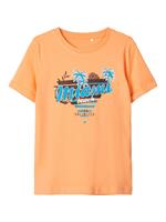 NAME IT Bedrukt T-shirt Heren Oranje