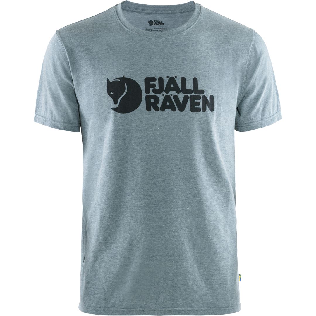 Fjallraven Logo Heren T-shirt Uncle Blue-Melange L